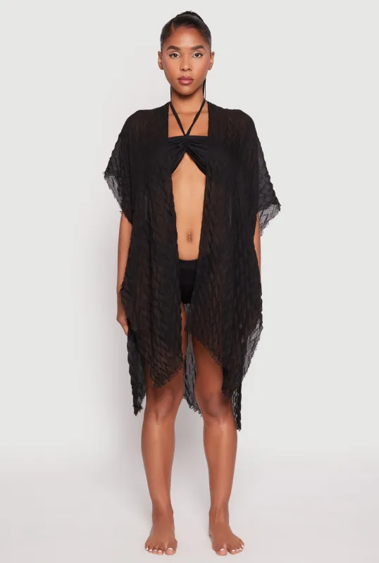 Chevron Cover Up Kimono sold by Rainbow