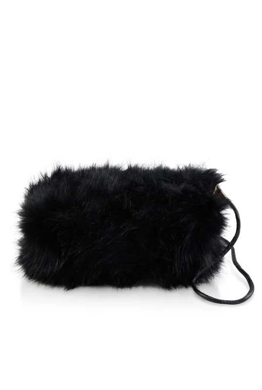 Faux Fur Hand Muff Crossbody Bag sold by Rainbow