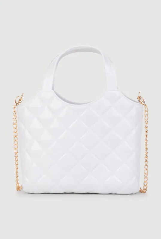 Jelly Quilted Convertible Handbag sold by Rainbow