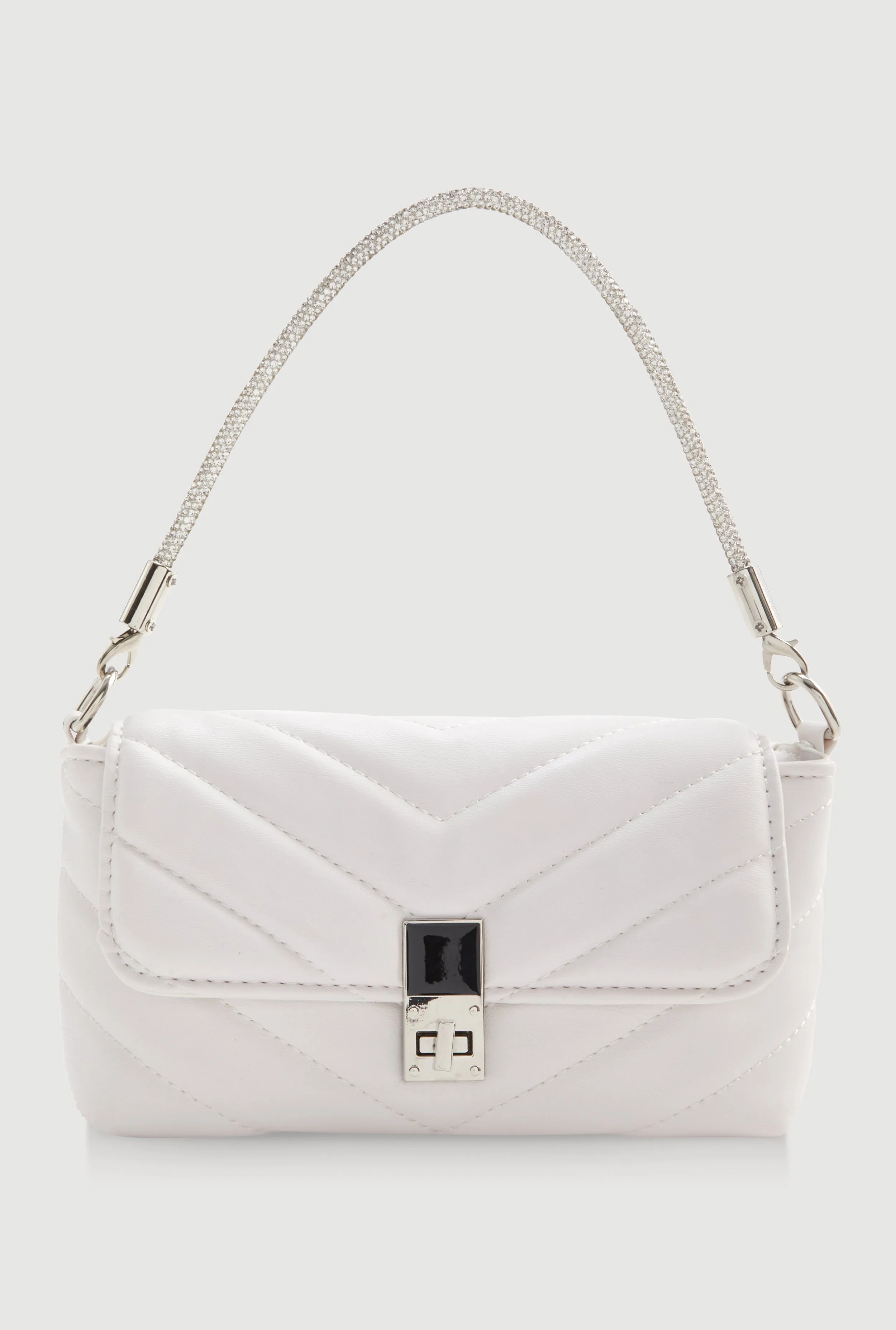 Chevron Quilted Convertible Handbag sold by Rainbow product image thumbnail 2