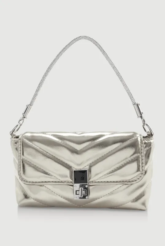 Chevron Quilted Convertible Handbag sold by Rainbow