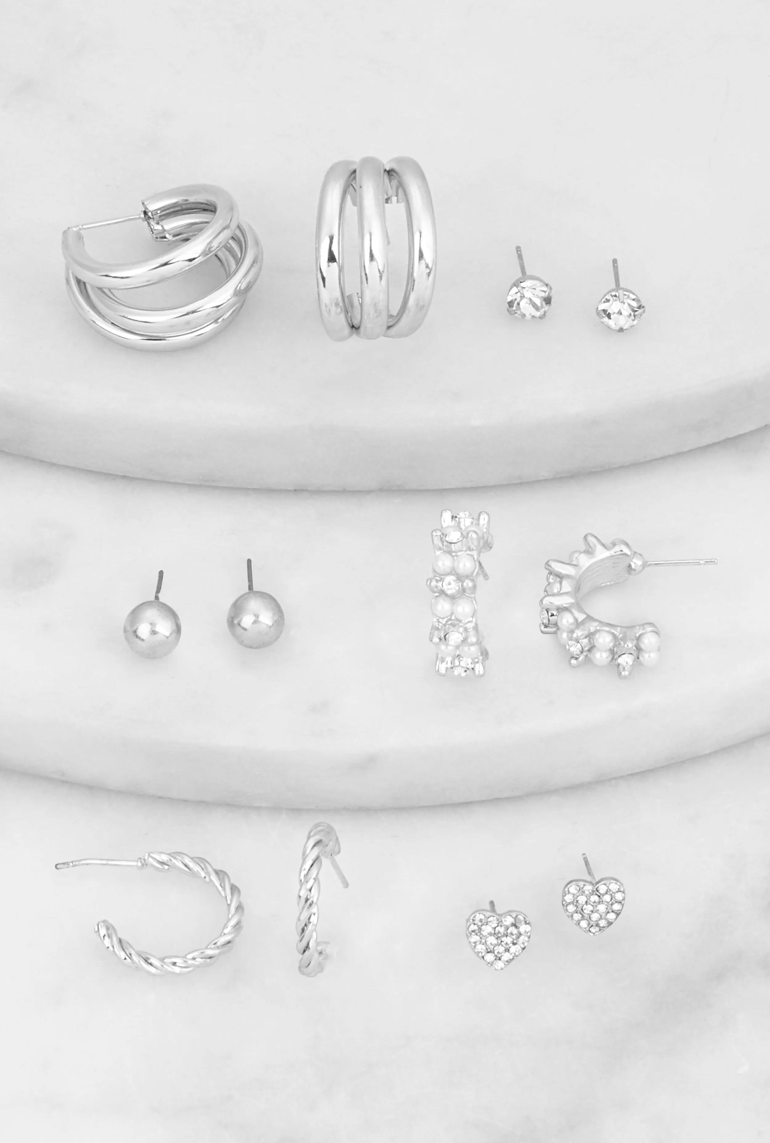Assorted Hoop and Stud Earrings Set sold by Rainbow