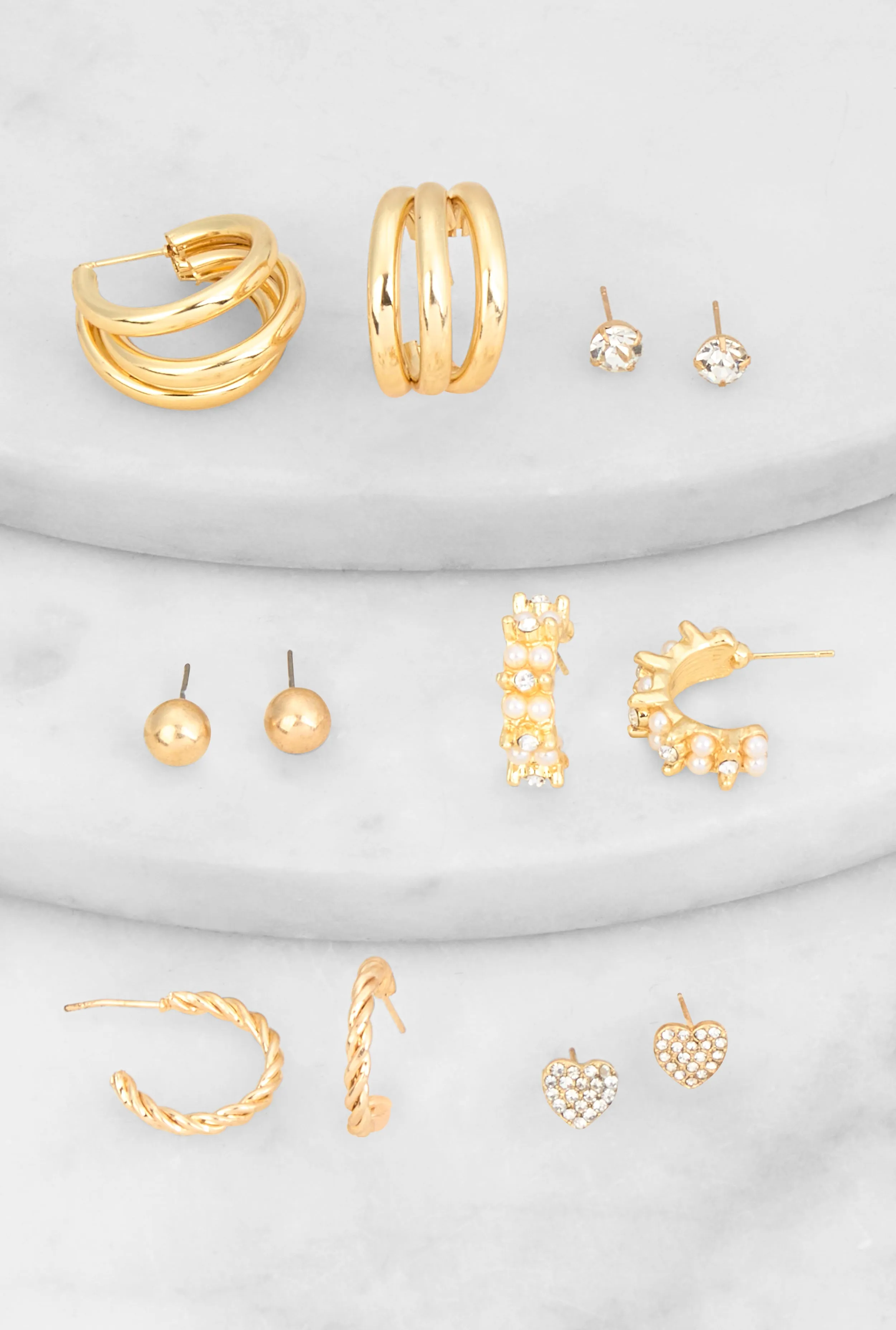 Assorted Hoop and Stud Earrings Set sold by Rainbow product image thumbnail 2