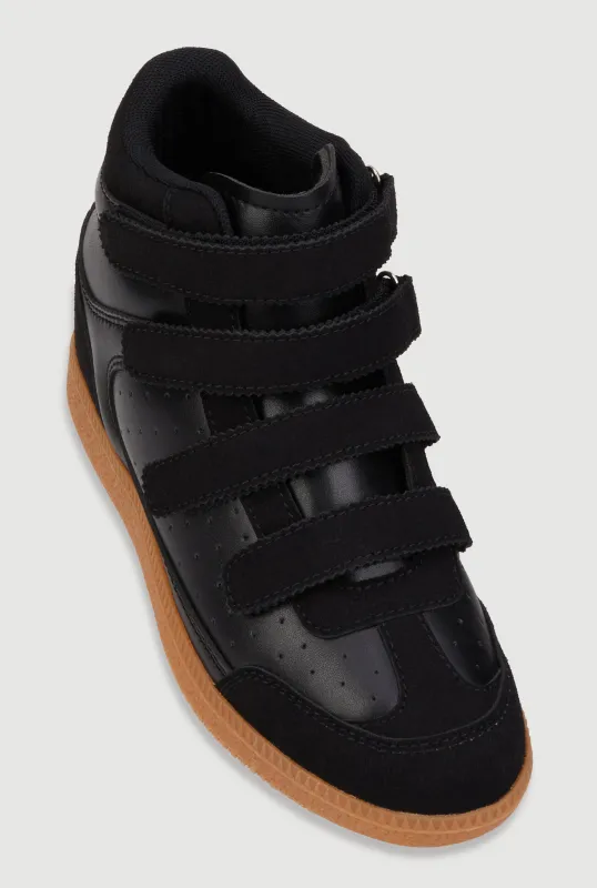 Velcro Strap Wedge Sneakers sold by Rainbow