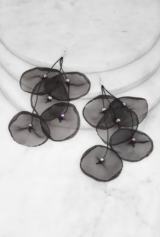 Tiered Flower Petal Earrings sold by Rainbow