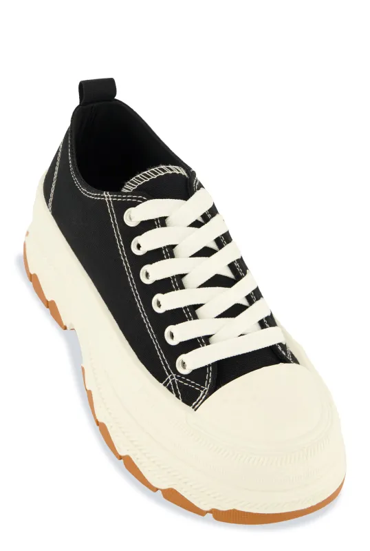 Platform Canvas Sneakers sold by Rainbow