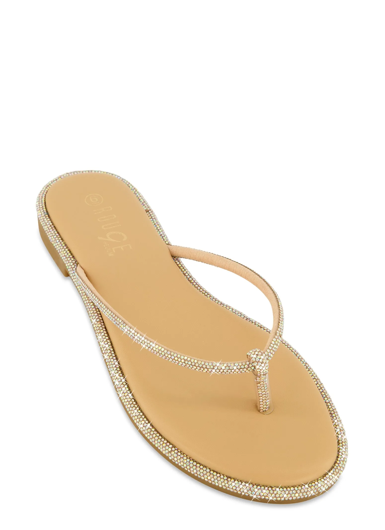 Rhinestone Trim Thong Sandals sold by Rainbow product image thumbnail 5