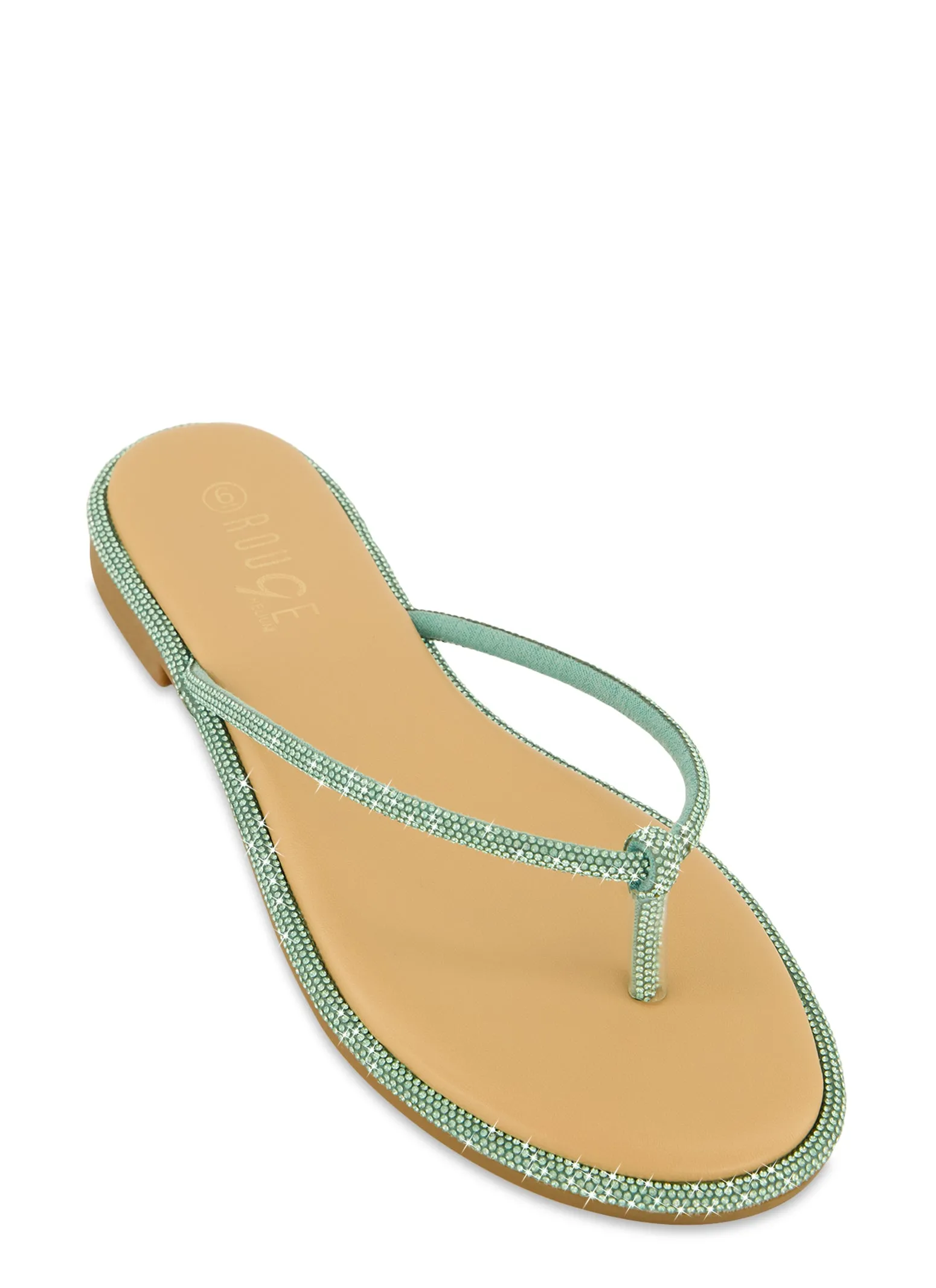 Rhinestone Trim Thong Sandals sold by Rainbow product image thumbnail 4