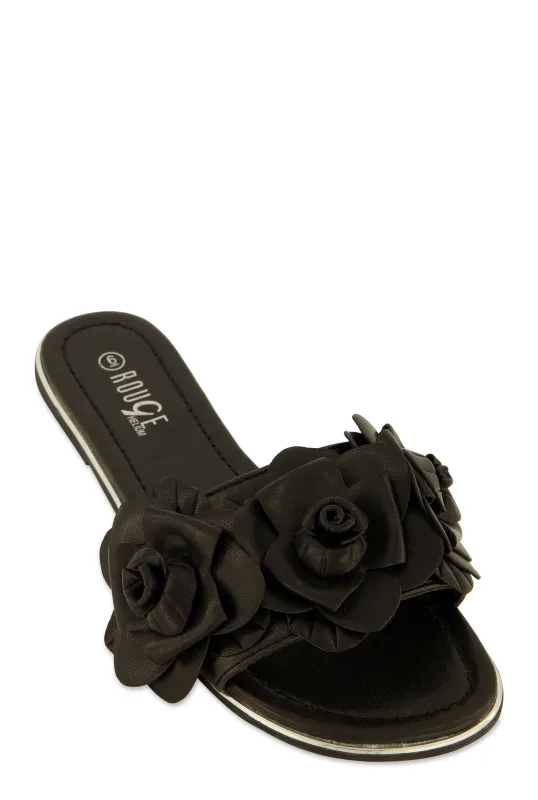 Floral Band Slide Sandals sold by Rainbow