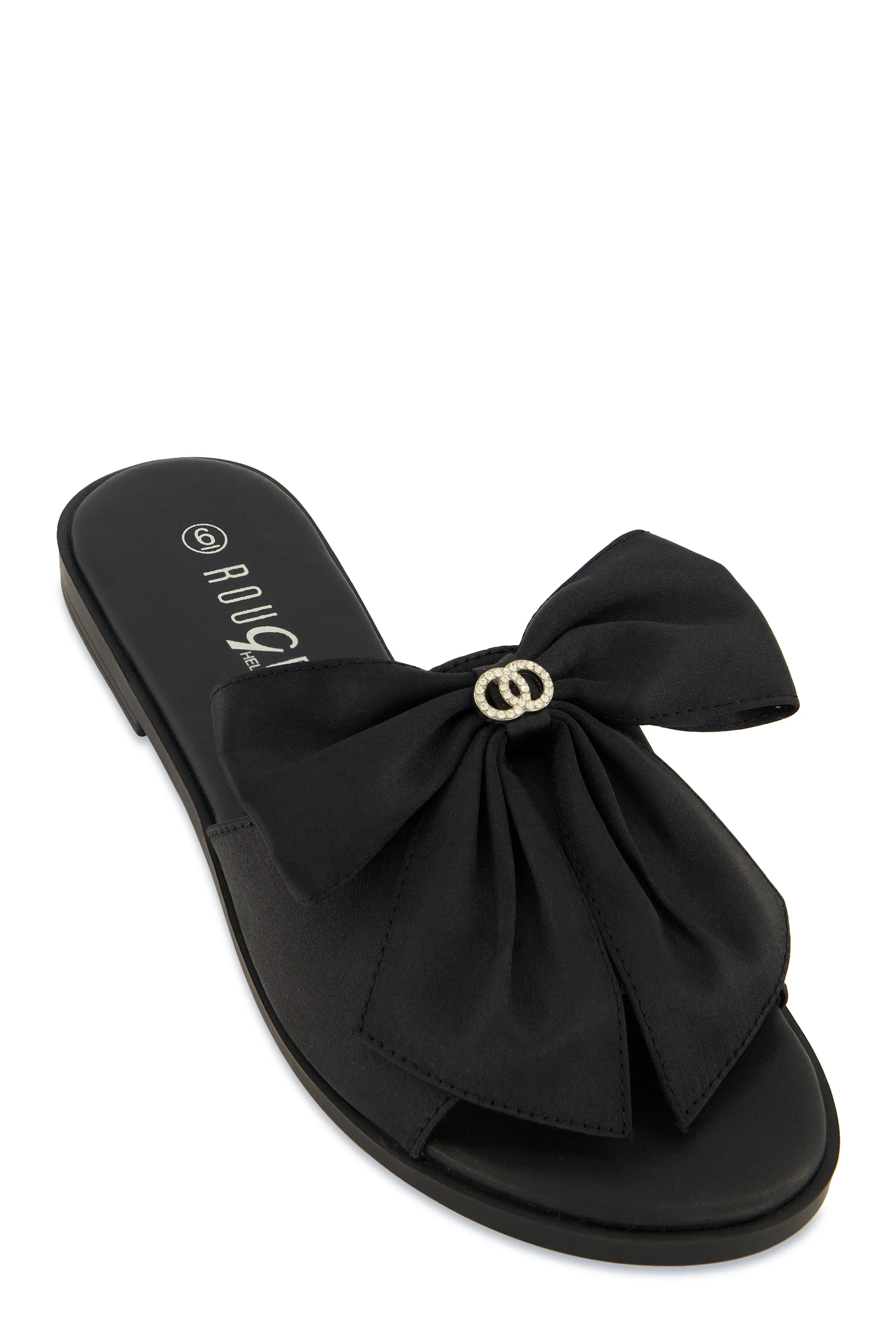 Bow Band Open Toe Slide Sandals sold by Rainbow
