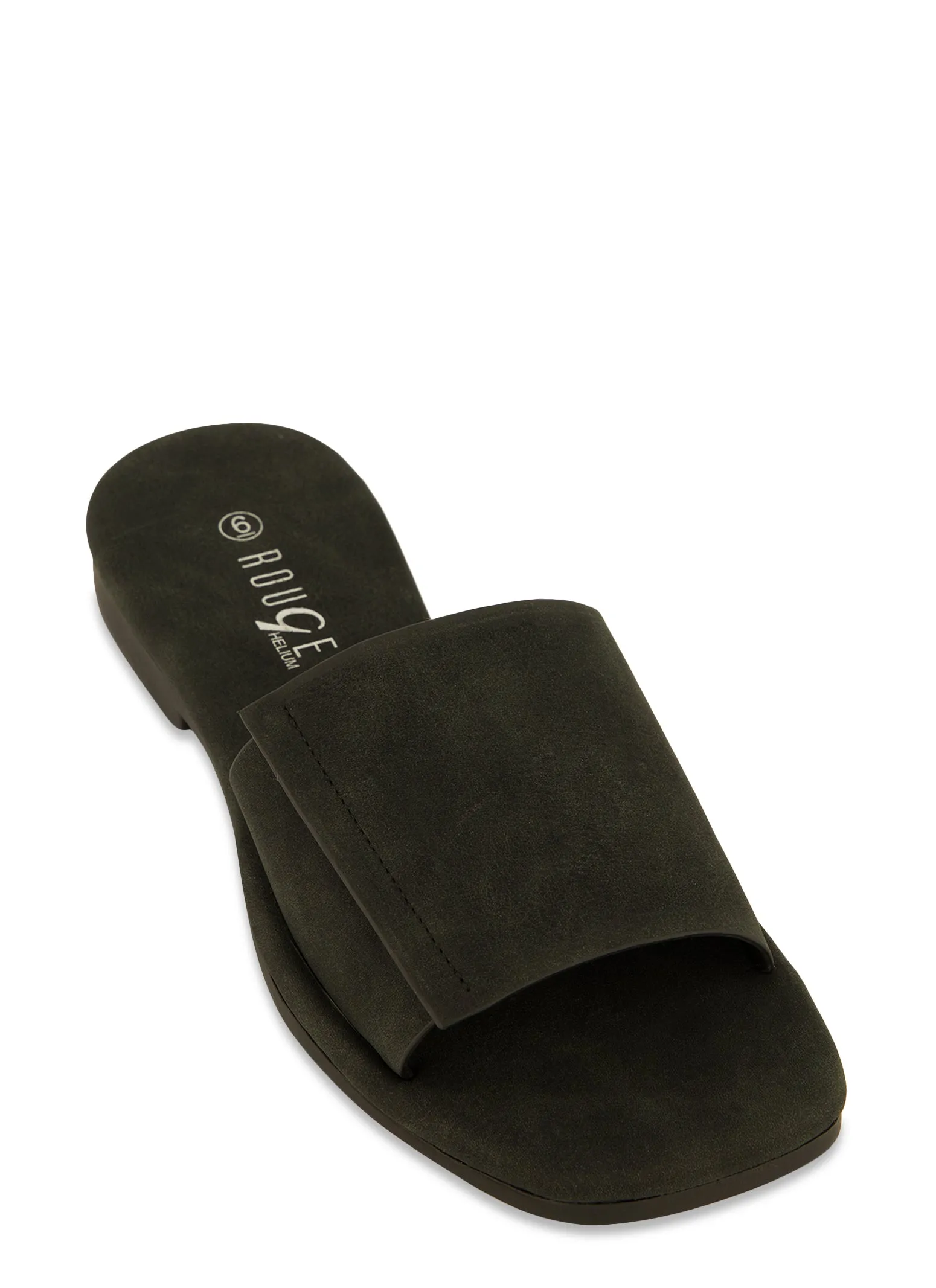Faux Suede Slide Sandals sold by Rainbow