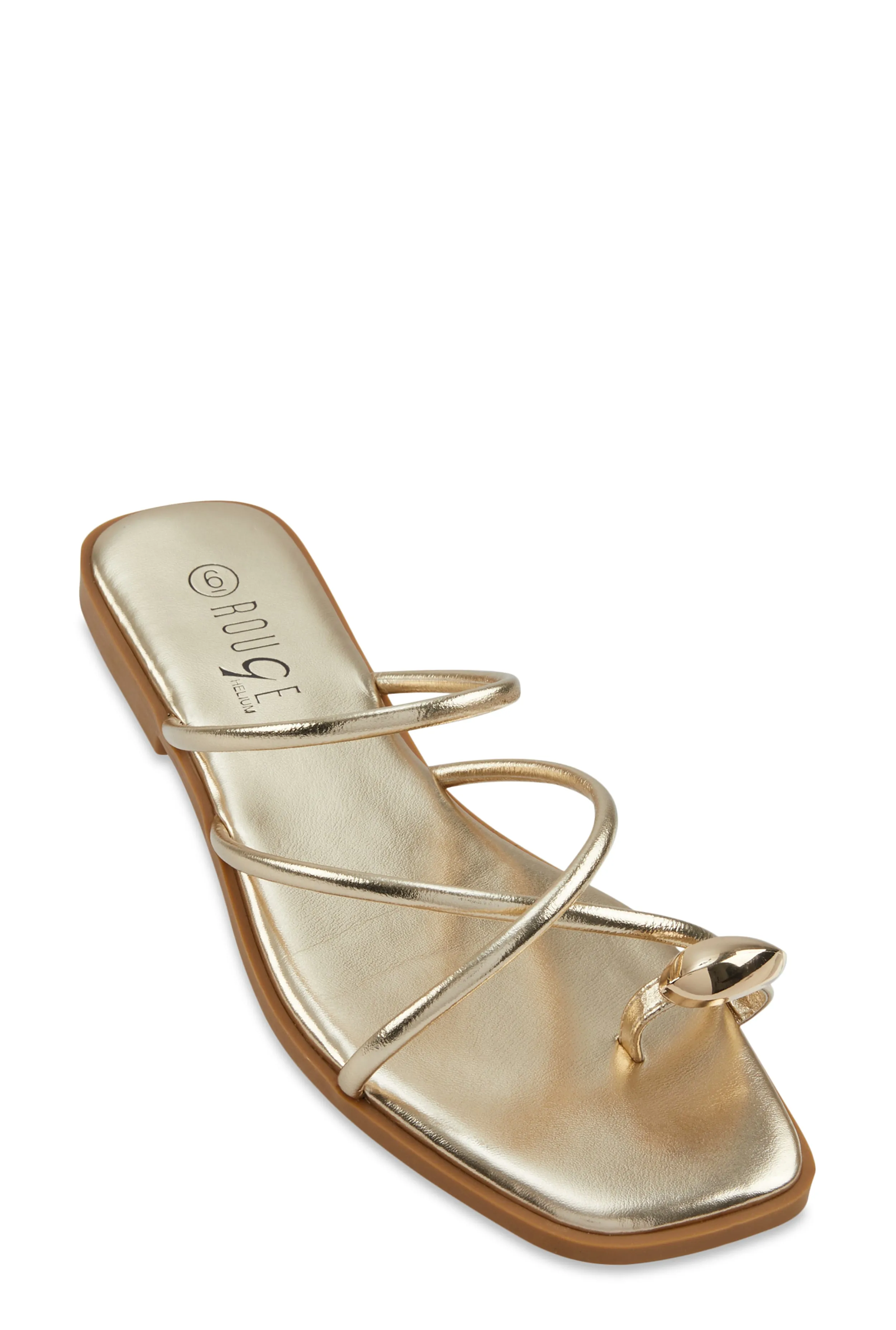 Metallic Toe Loop Strappy Slide Sandals sold by Rainbow product image thumbnail 3