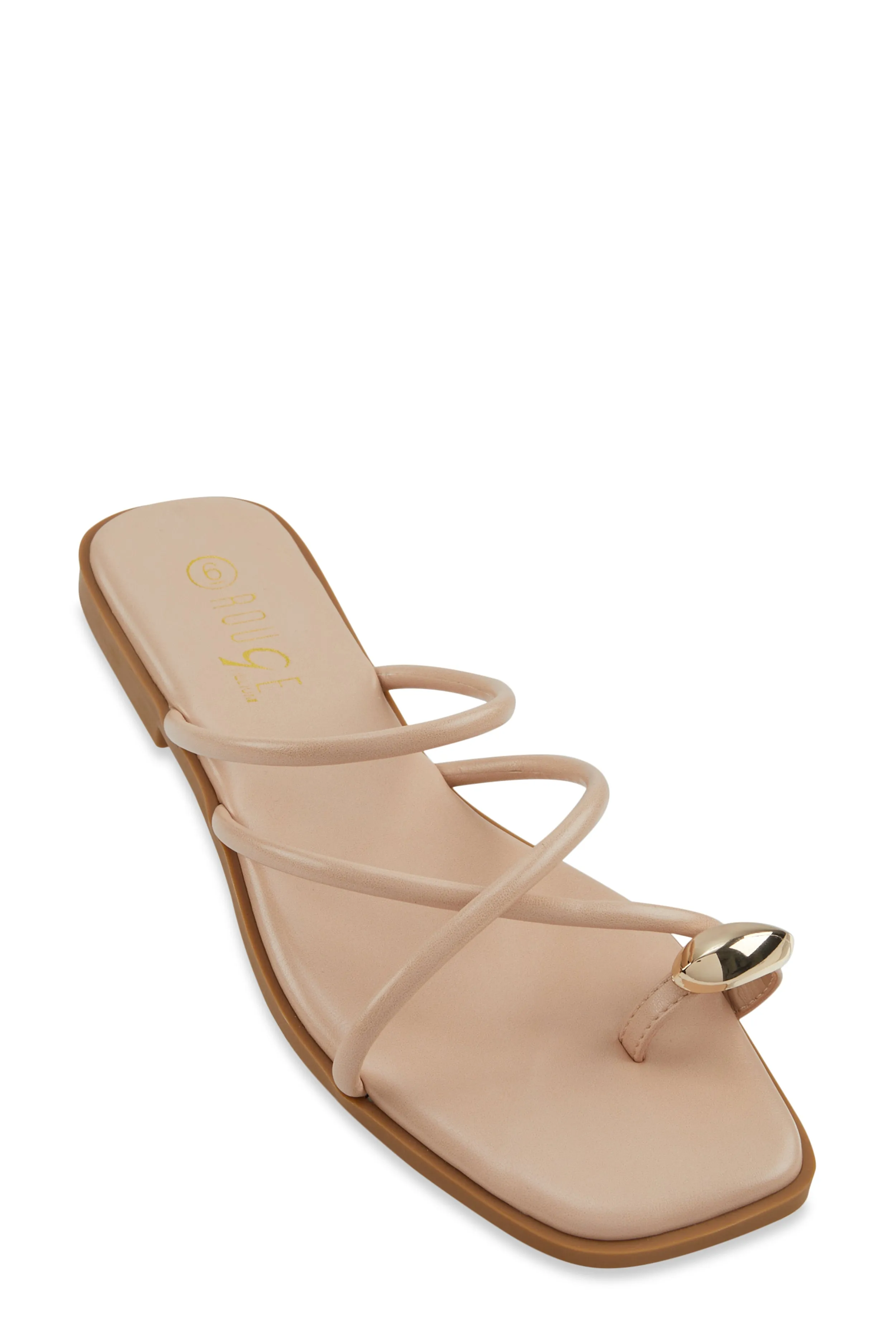 Metallic Toe Loop Strappy Slide Sandals sold by Rainbow product image thumbnail 2