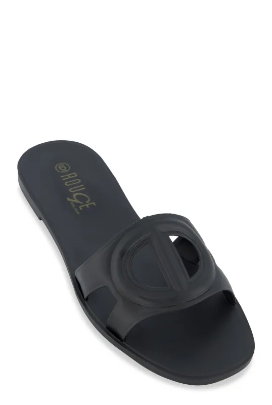 Cut Out Band Open Toe Slide Sandals sold by Rainbow