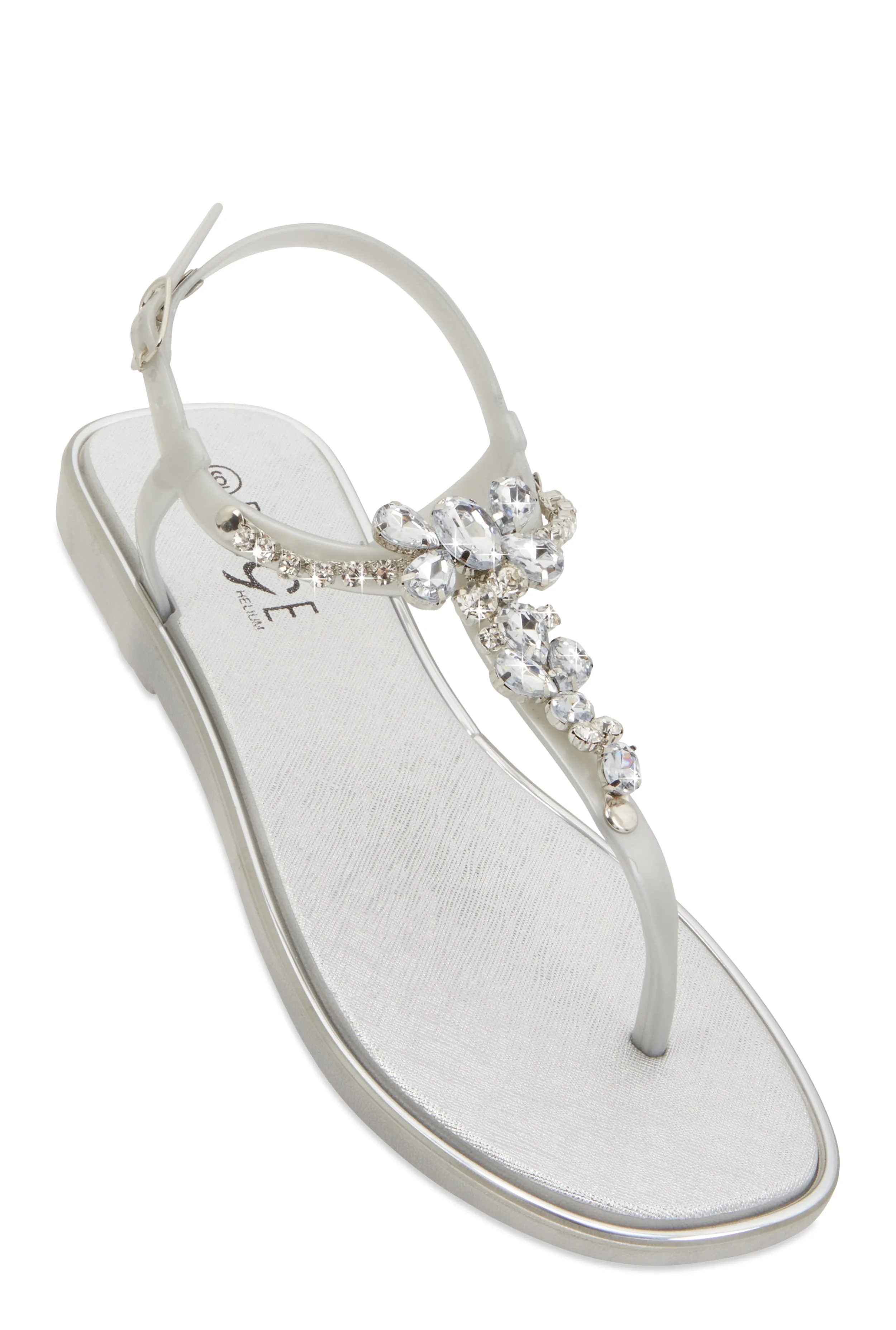 Ankle Strap Gemstone Thong Sandals sold by Rainbow product image thumbnail 2
