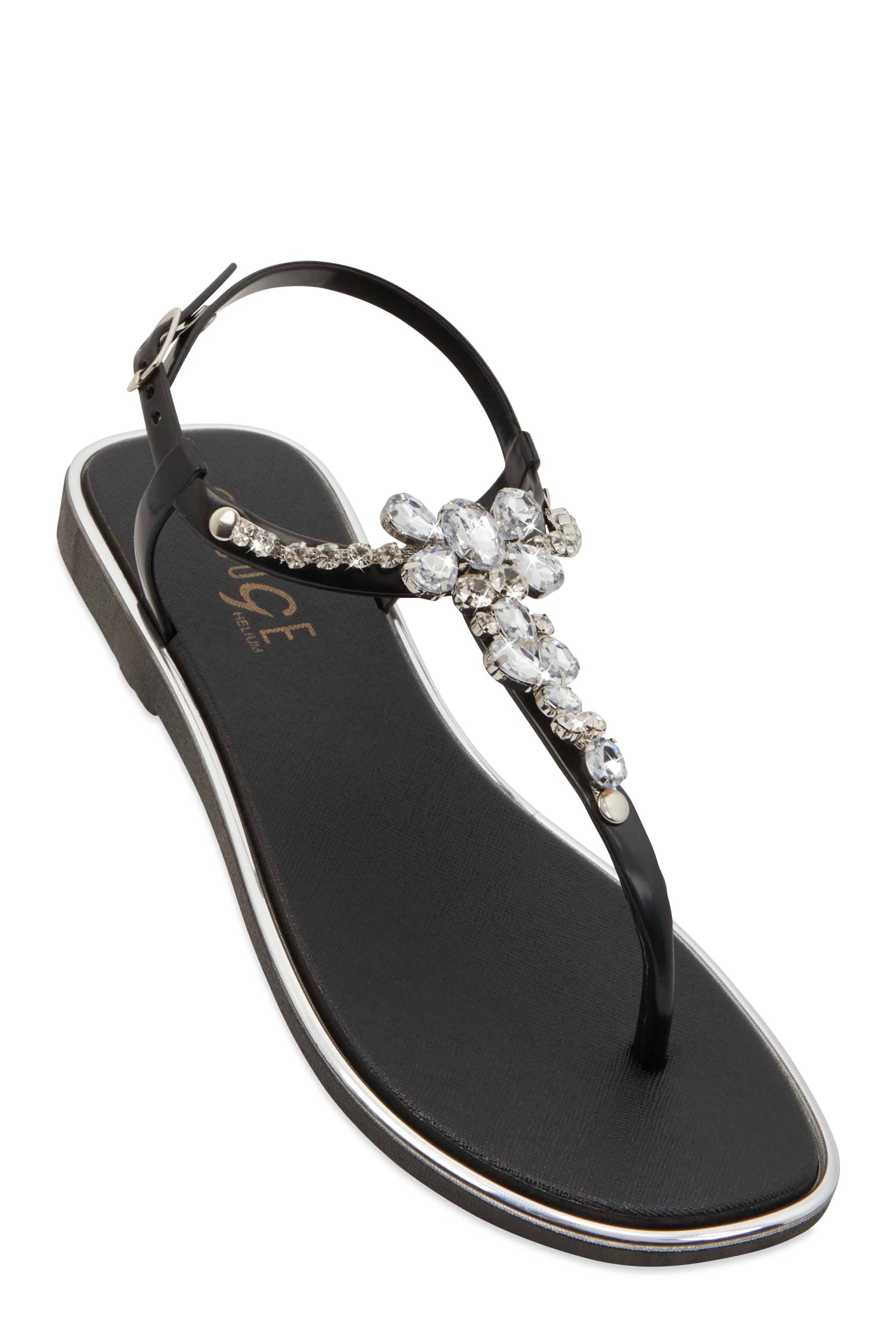 Ankle Strap Gemstone Thong Sandals sold by Rainbow