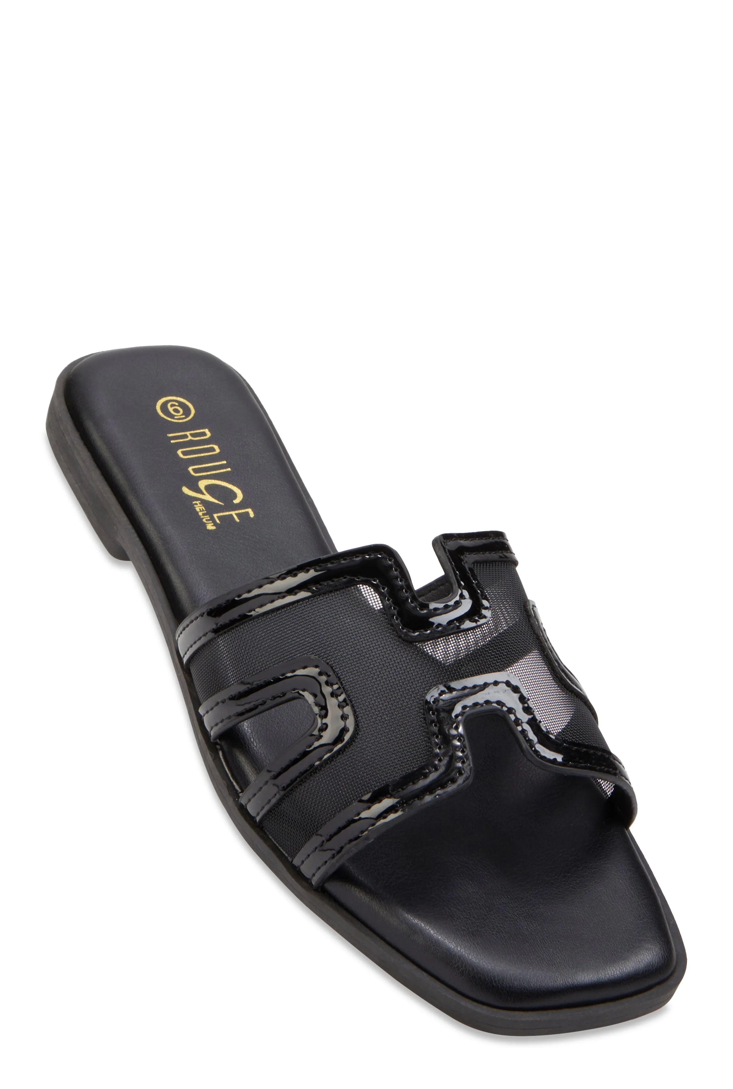 Mesh Insert Cut Out Band Slide Sandals sold by Rainbow product image thumbnail 3