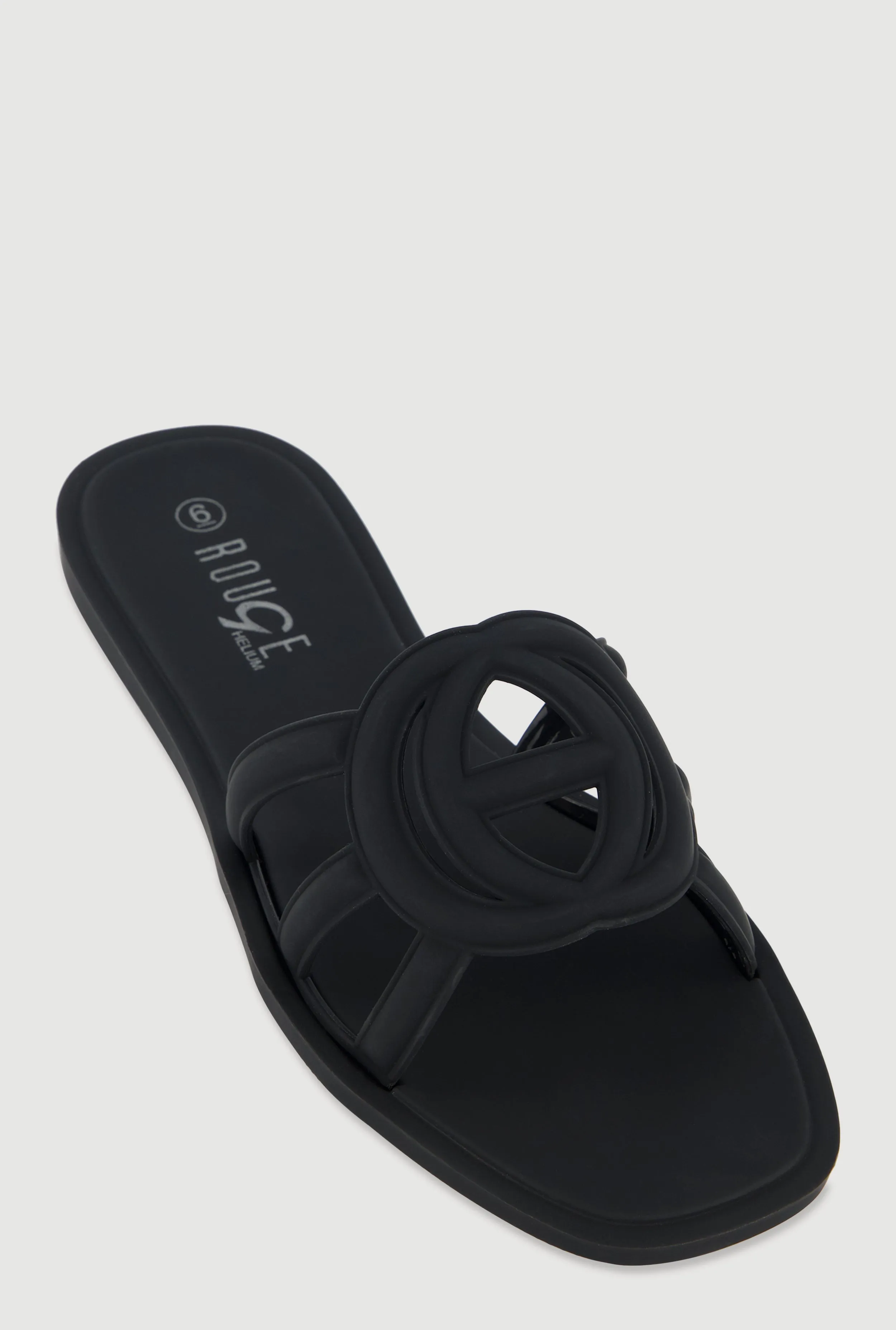 Cut Out Band Jelly Slide Sandals sold by Rainbow