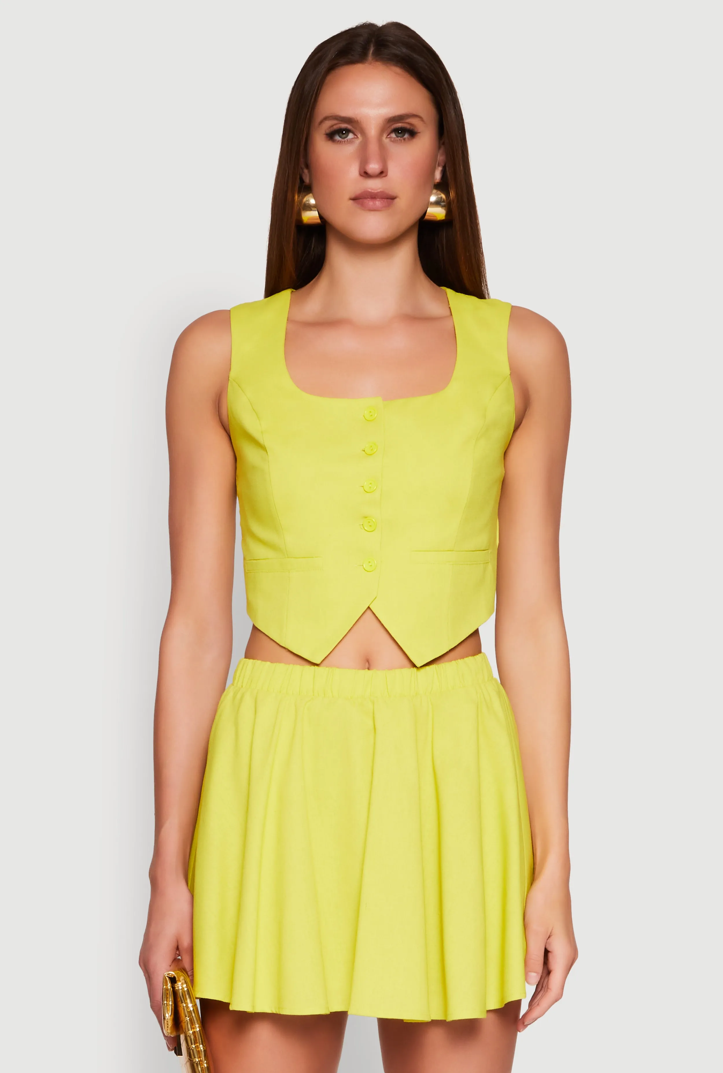 Cropped Square Neck Vest sold by Rainbow product image thumbnail 2