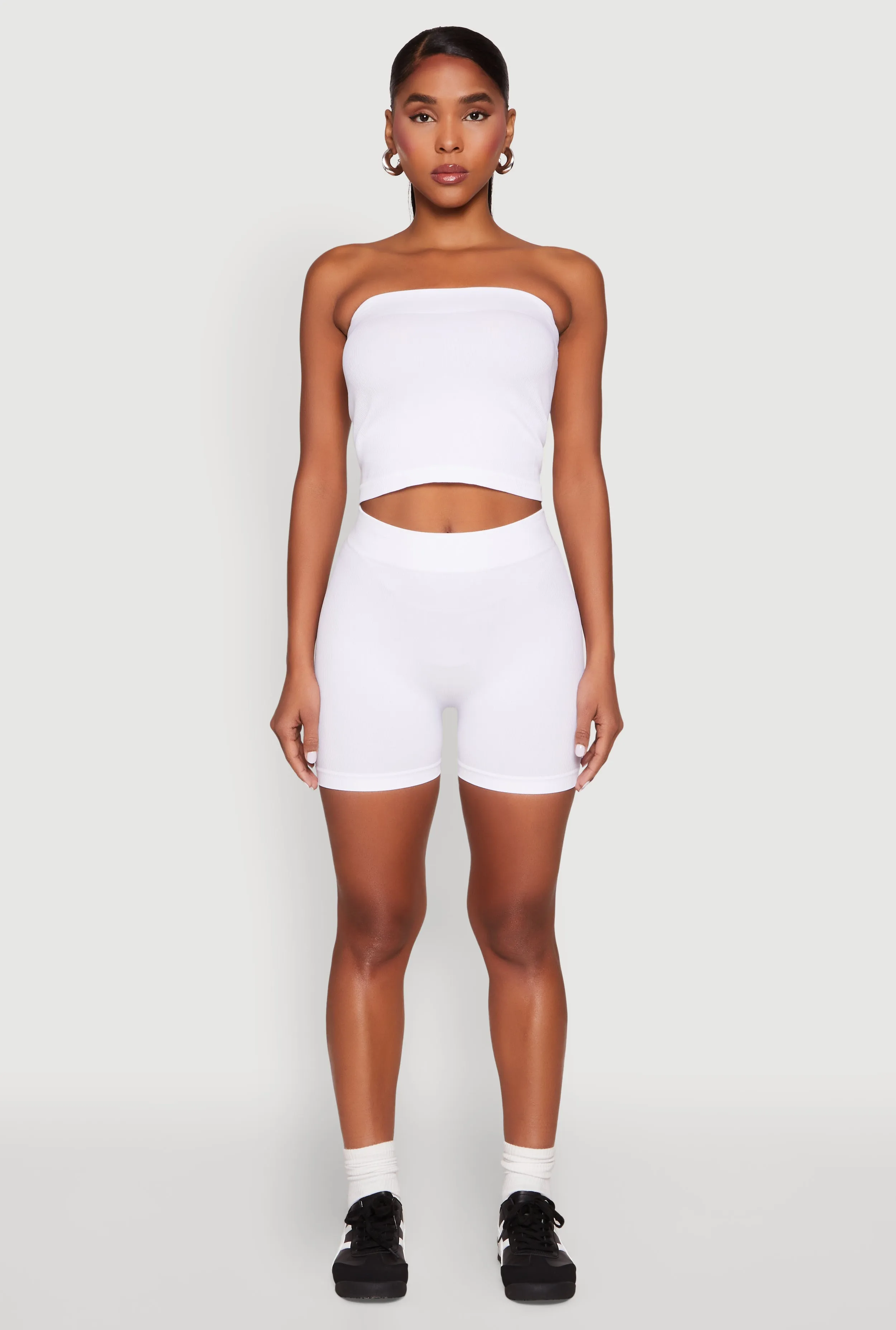 Compression Rib Seamless Tube Top and Shorts sold by Rainbow product image thumbnail 4