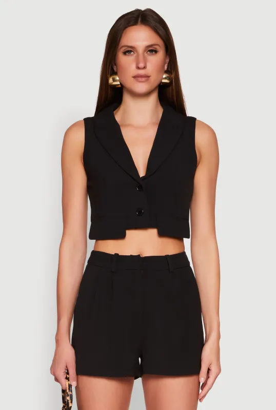 Cropped Blazer Vest sold by Rainbow