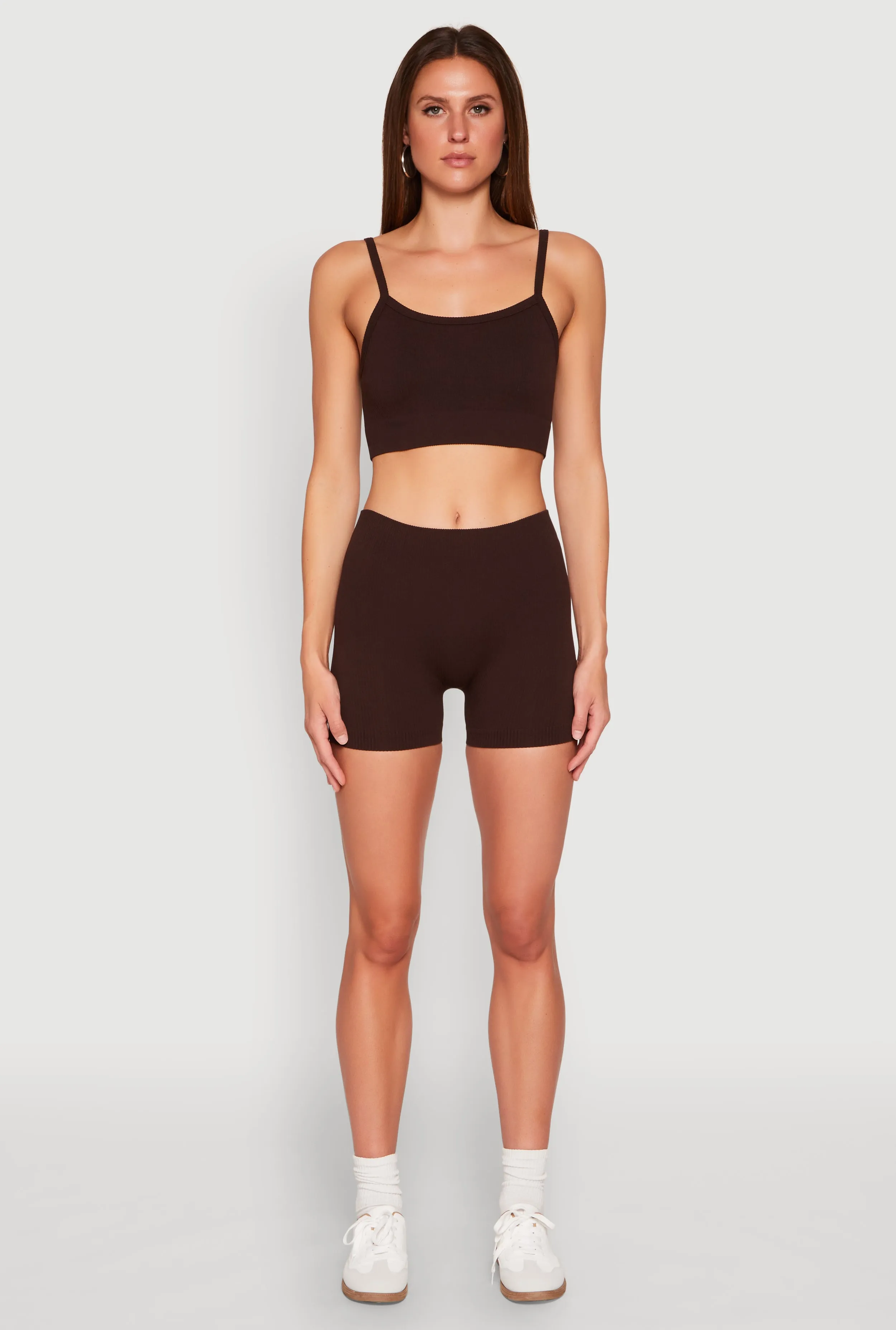 Seamless Cropped Cami and Shorts Set sold by Rainbow product image thumbnail 5