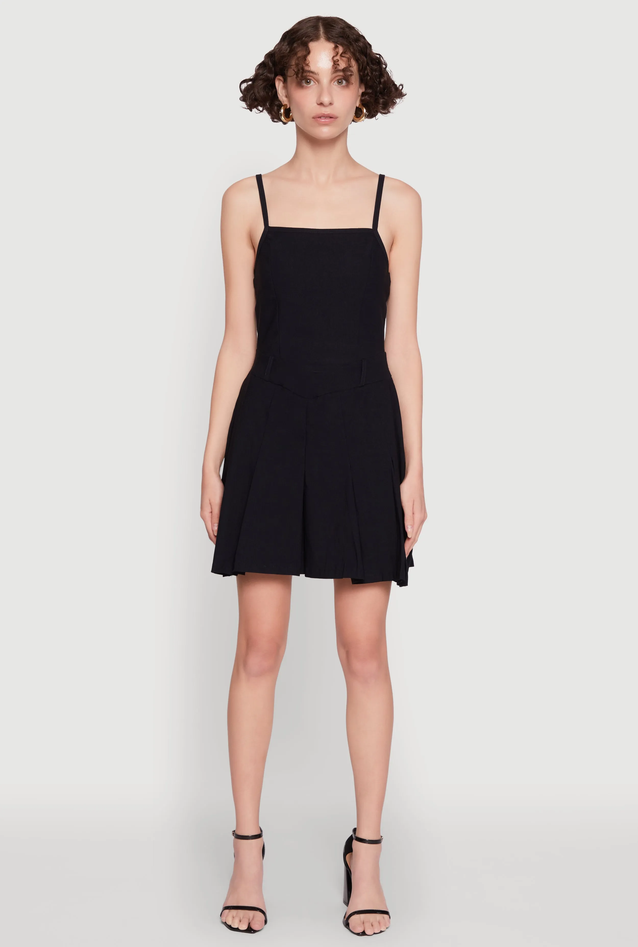 Chic Sleeveless Pleated Skater Dress sold by Rainbow