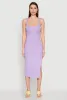 Square Neck Side Slit Tank Dress sold by Rainbow