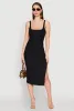 Square Neck Side Slit Tank Dress sold by Rainbow