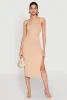 Square Neck Side Slit Tank Dress sold by Rainbow