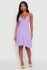 Sleeveless Empire Waist Dress with V Neck and Adjustable Straps sold by Rainbow