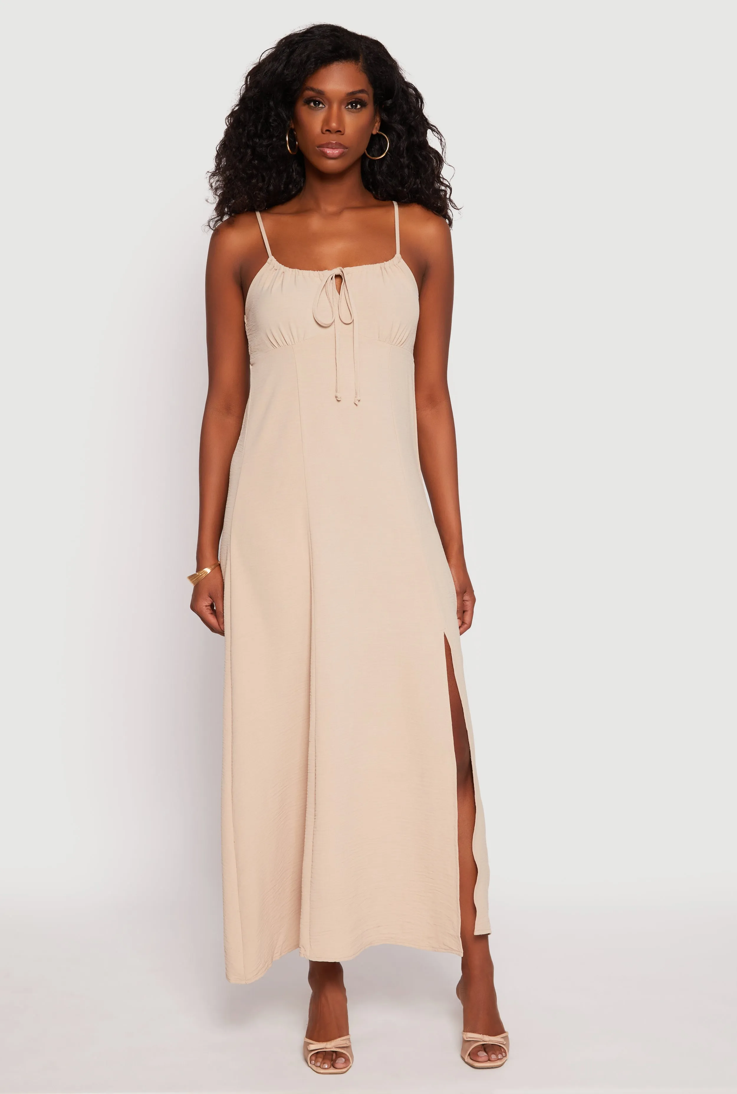 Airy Side Slit Maxi Dress sold by Rainbow product image thumbnail 2