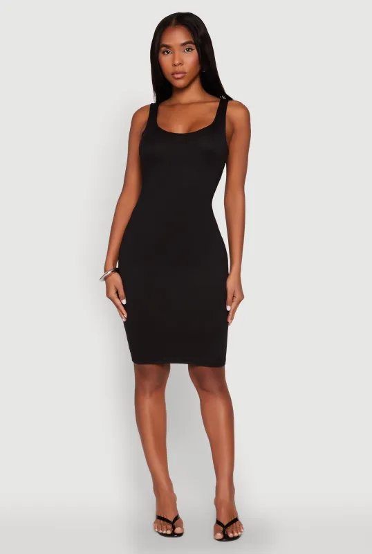 Scoop Neck Midi Tank Dress sold by Rainbow