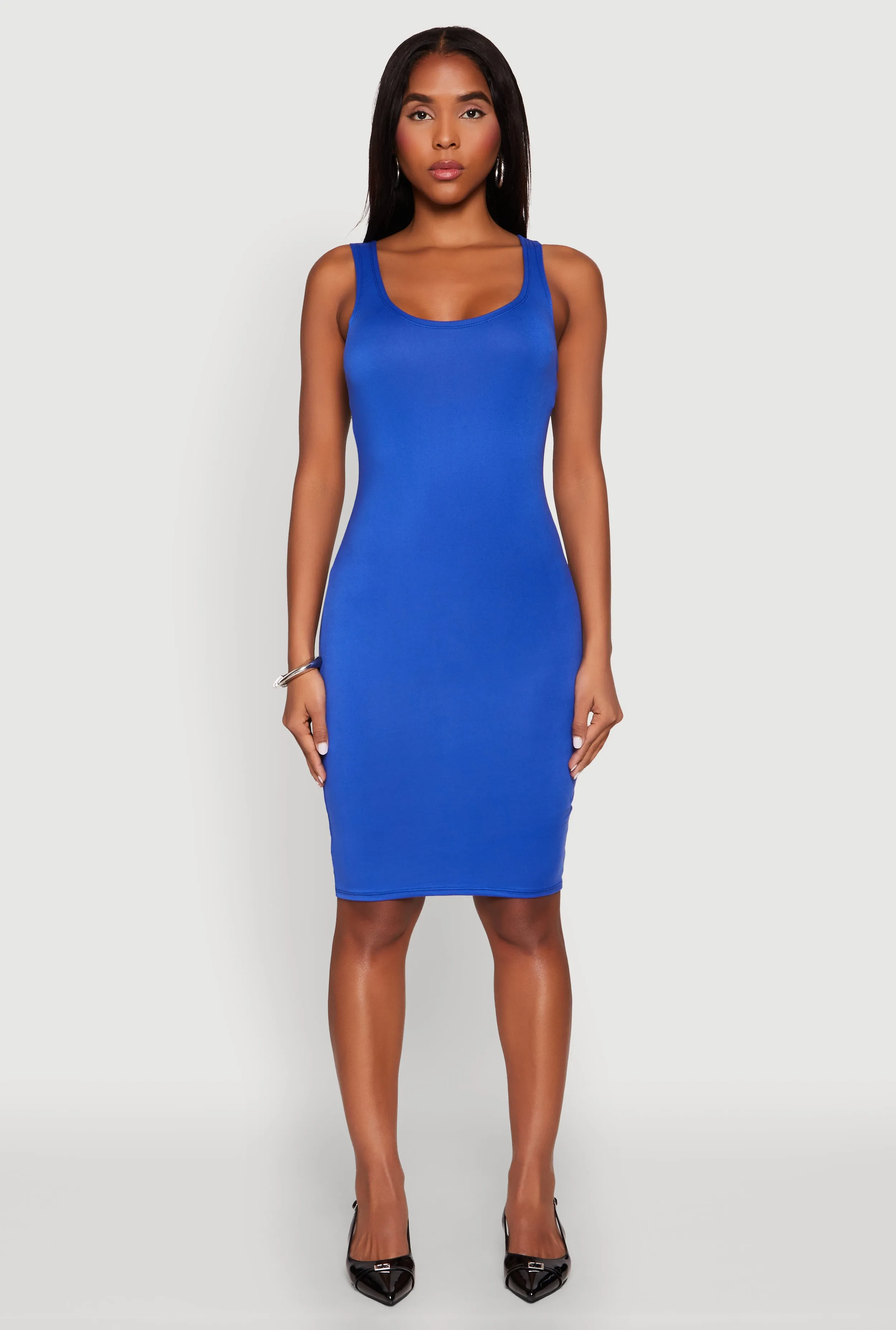 Scoop Neck Midi Tank Dress sold by Rainbow product image thumbnail 4