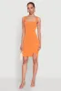 Square Neck Rib Knit Tank Dress sold by Rainbow