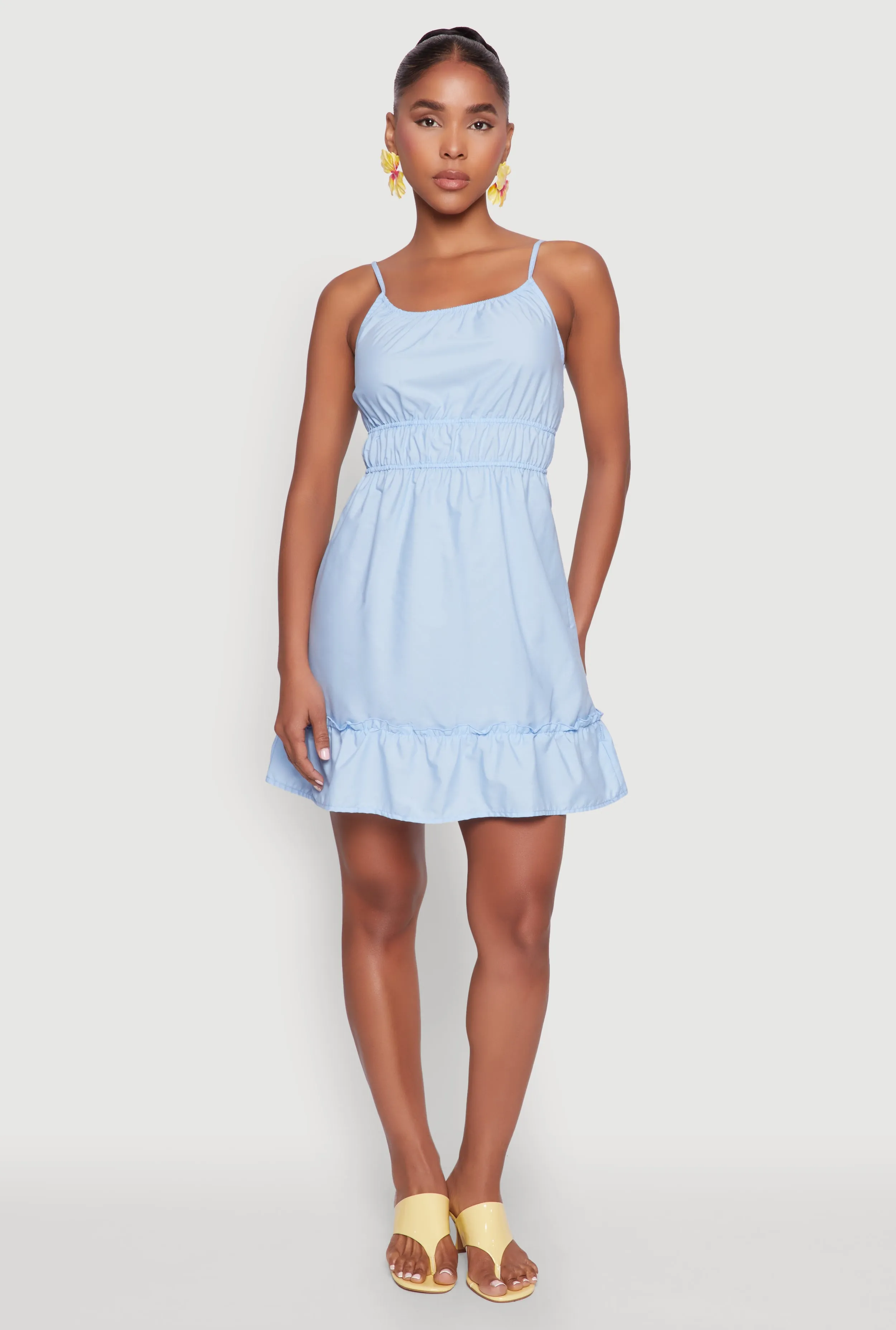 Spaghetti Strap Empire Waist Mini Dress sold by Rainbow