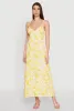Tropical Floral Print Empire Waist Maxi Dress sold by Rainbow
