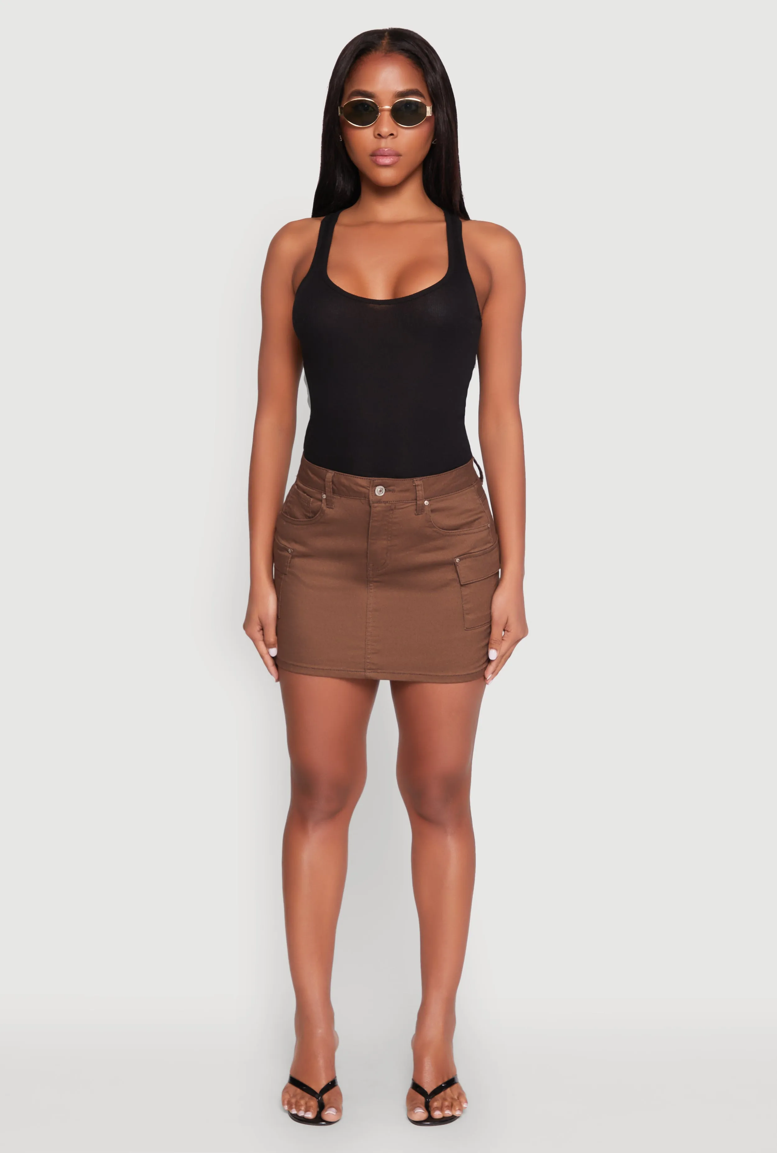 WAX Twill Mini Cargo Skirt sold by Rainbow product image thumbnail 3