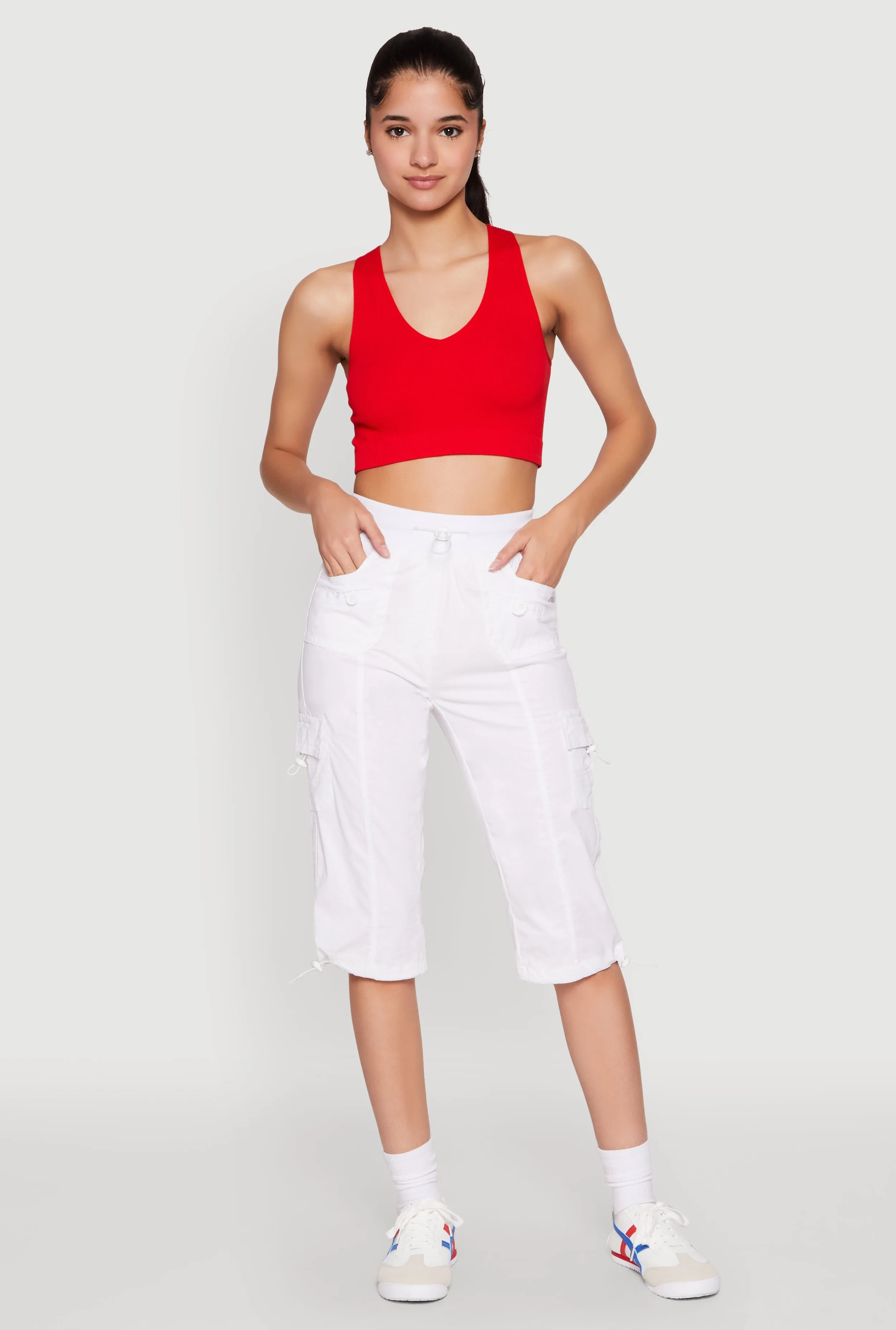 Toggle Drawstring Cargo Capris sold by Rainbow product image thumbnail 2