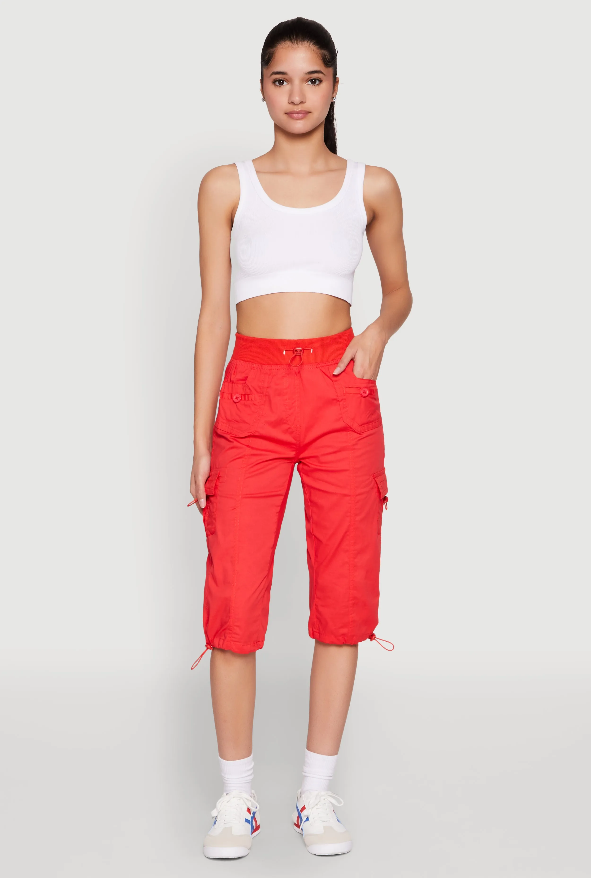 Toggle Drawstring Cargo Capris sold by Rainbow product image thumbnail 5