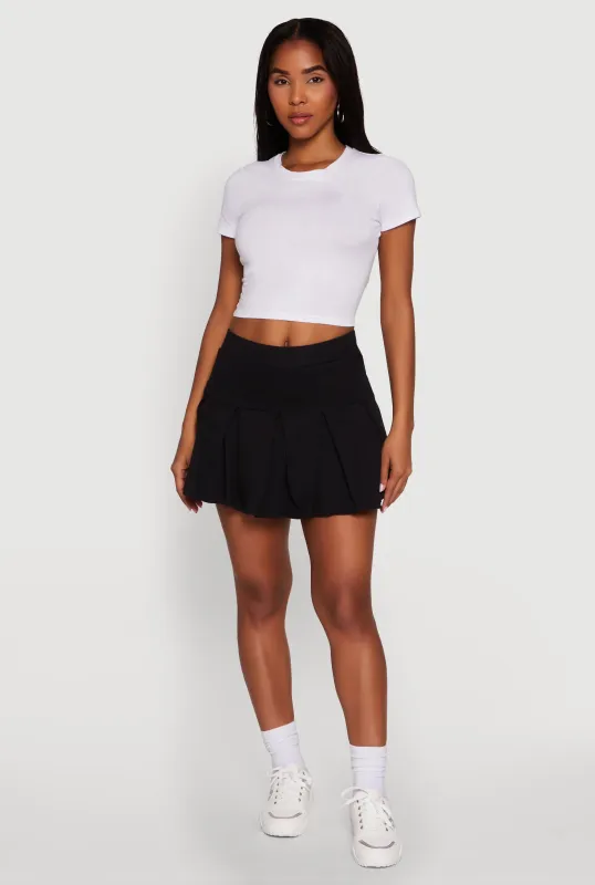 Trendy Activewear Lined Mini Pleated Tennis Skirt sold by Rainbow