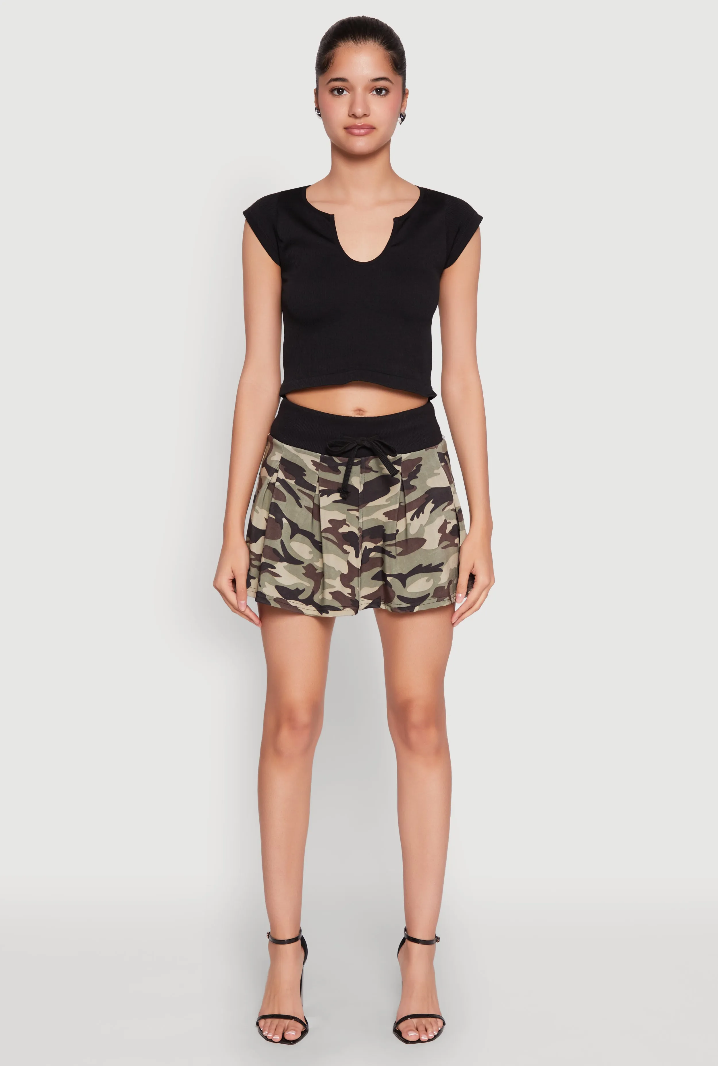 Drawstring Pleated Skirt sold by Rainbow product image thumbnail 2