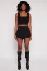 High Waisted Tiered Skort sold by Rainbow