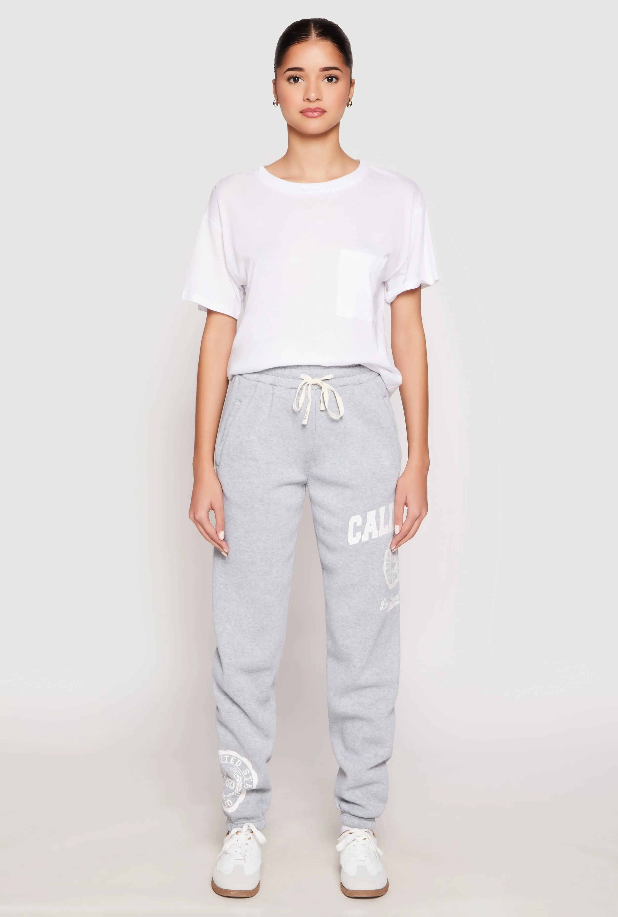 California Graphic Drawstring Sweatpants sold by Rainbow