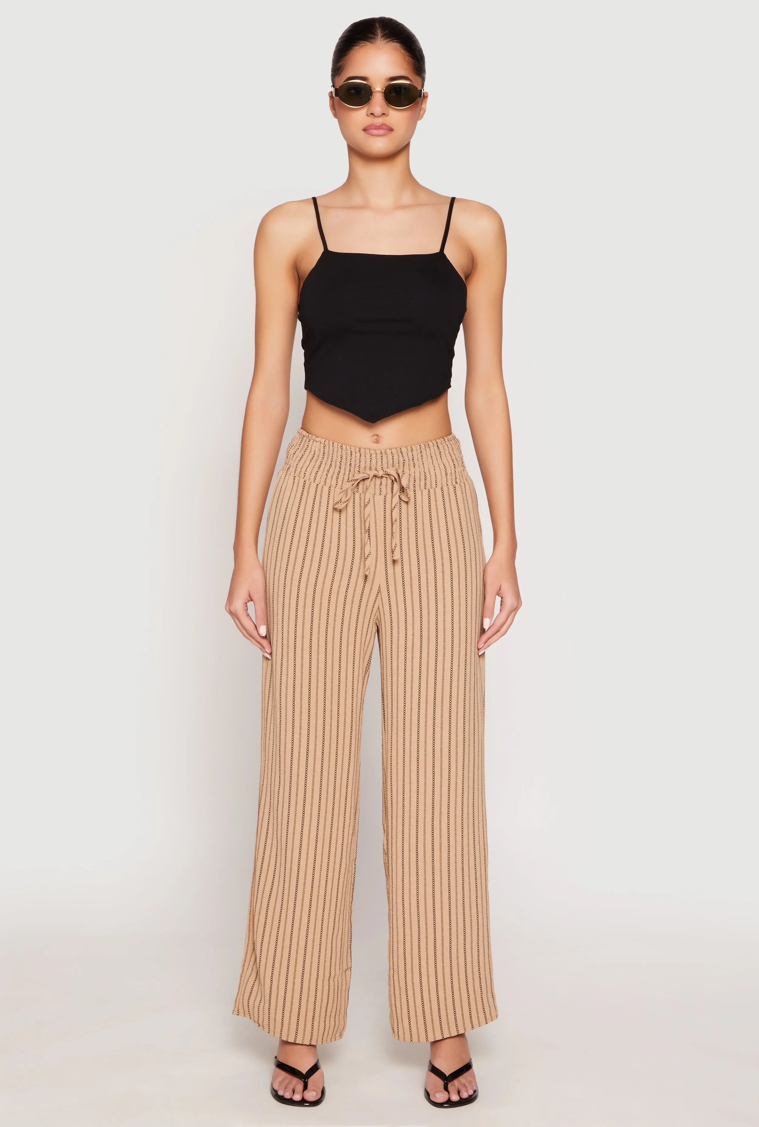 Airy Striped Wide Leg Pants sold by Rainbow product image thumbnail 2