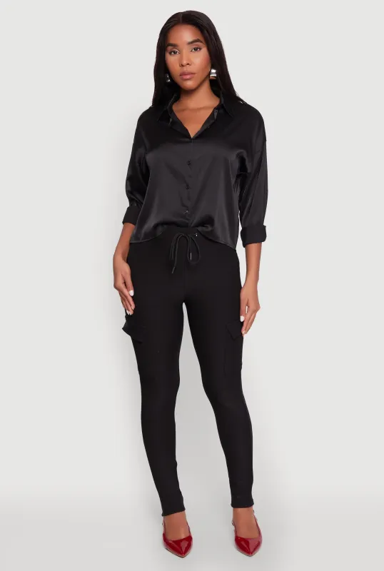 Body Contour Drawstring Cargo Pants sold by Rainbow