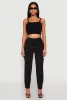 Airy Drawstring Waist Pintuck Pants sold by Rainbow
