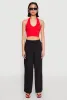 Gauze Knit Drawstring Wide Leg Pants sold by Rainbow