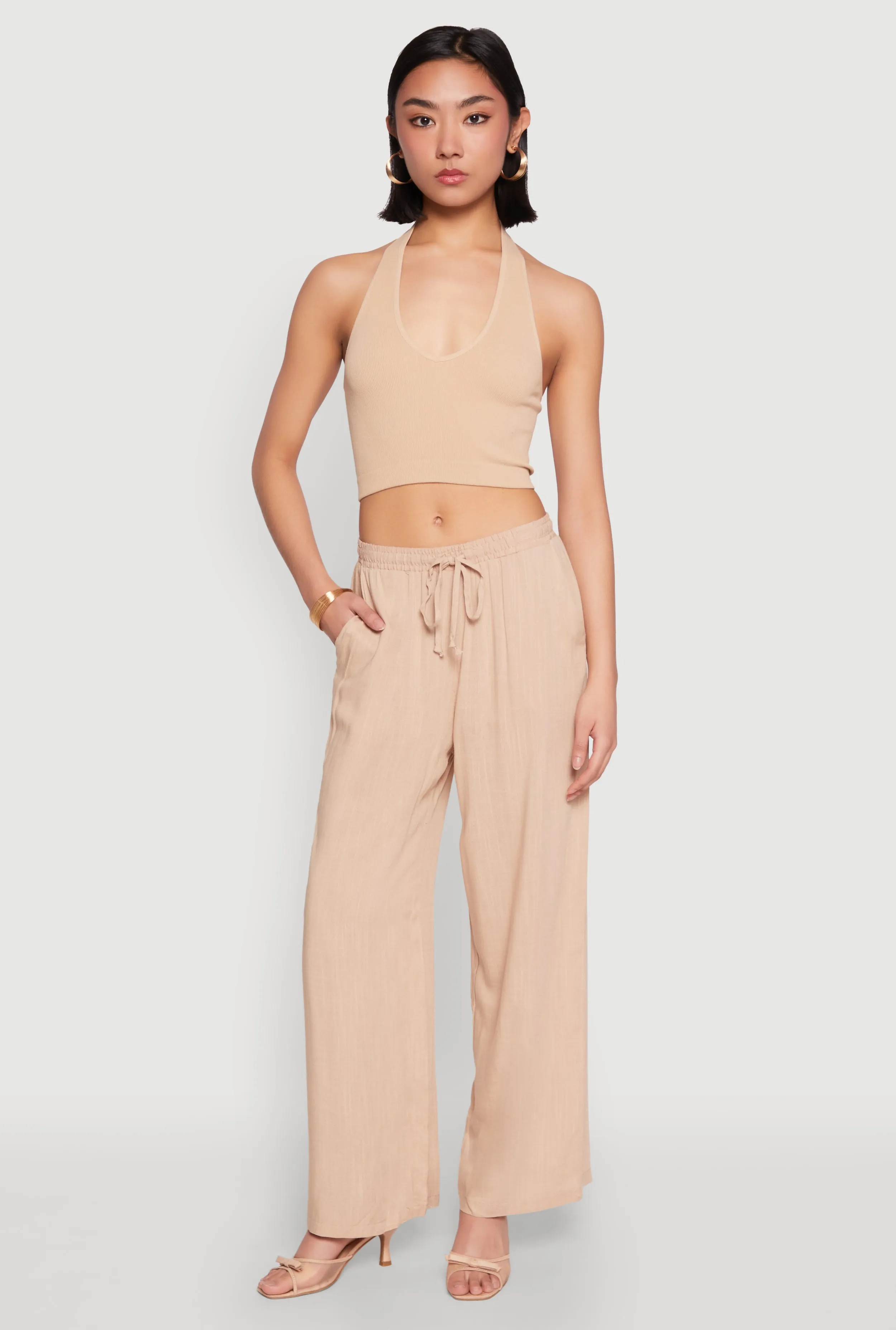 Linen Palazzo Pants sold by Rainbow product image thumbnail 3