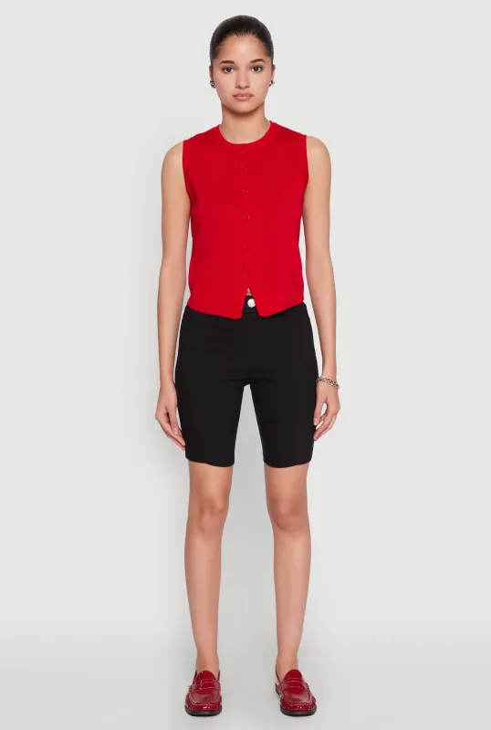 Hyper Stretch Pintuck Bermuda Shorts sold by Rainbow